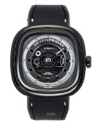 Sevenfriday T-Series NFC Enabled Leather Strap Black Skeleton Dial Automatic T1/04 SF-T1-04 Men's Watch