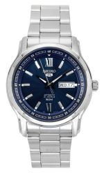 Seiko 5 Analog Stainless Steel Blue Dial Automatic SNKP17K1 Men's Watch