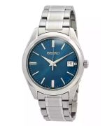 Seiko Classic Stainless Steel Blue Dial Quartz SUR525P1 100M Men's Watch