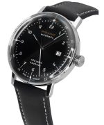 Refurbished Iron Annie 100 Jahre Bauhaus Leather Strap Black Dial Automatic 50562 Men's Watch