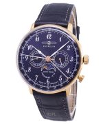 Refurbished Zeppelin LZ 129 Hindenburg Blue Dial Germany Made Quartz 70383 Men's Watch