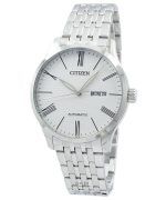 Refurbished Citizen Stainless Steel White Textured Dial Automatic NH8350-59A Men's Watch