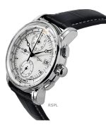 Zeppelin 100 Jahre Chronograph Leather Strap Silver Dial Quartz 86701 Men's Watch