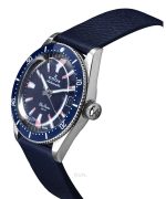 Edox Skydiver Limited Special Blue Dial Automatic Diver's 80131 3BUC BUICO 300M Men's Watch With Extra Strap