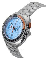 Bulova Racer Chronograph Stainless Steel Blue Dial Quartz 98B432 100M Mens Watch