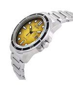 Citizen Marine Stainless Steel Yellow Dial Eco-Drive AW1816-89X 100M Mens Watch