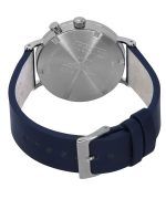 Bauhaus Classic Blue Leather Strap Dark Blue Dial Solar 21123 Men's Watch