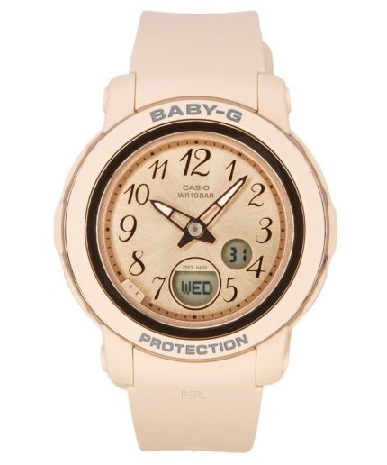 Casio Baby-G Analog Digital Resin Strap Rose Gold Dial Quartz BGA-290SA-4A 100M Women's Watch