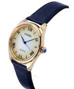 Citizen L Leather Strap Bronze Dial Eco-Drive EM1143-14Z Women's Watch