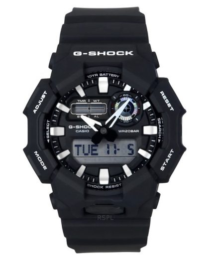 Casio G-Shock Analog Digital Bio-Based Resin Strap Black Dial Quartz GA-010-1A 200M Men's Watch