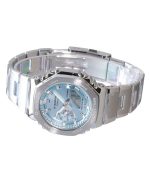 Casio G-Shock G-Steel Analog Digital Stainless Steel Light Blue Dial Quartz GM-2110D-2A 200M Men's Watch