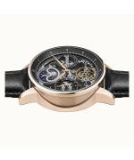 Ingersoll The Jazz Moon Phase Leather Strap Black Skeleton Dial Automatic I07705 Men's Watch