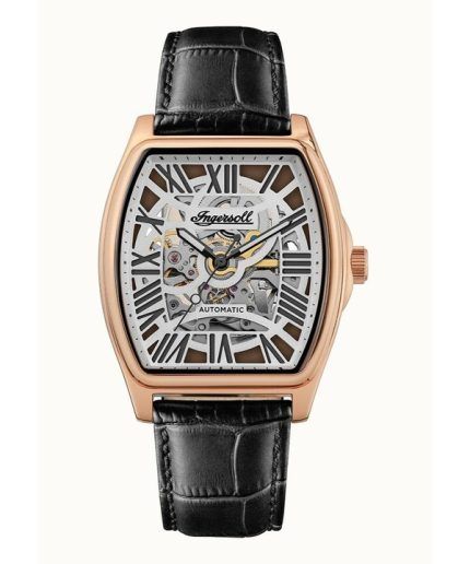 Ingersoll The California Leather Strap Cool Grey Skeleton Dial Automatic I14201 Men's Watch