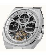 Ingersoll The Spirit Moon Phase Stainless Steel Silver Skeleton Dial Automatic I15802 Men's Watch