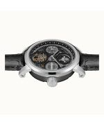 Ingersoll The Arc Moon Phase Leather Strap Black Skeleton Dial Automatic I16001 Men's Watch