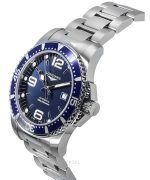 Longines Hydroconquest Stainless Steel Sunray Blue Dial Automatic Diver's L3.781.4.96.6 300M Men's Watch