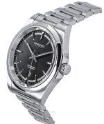 Longines Conquest Stainless Steel Sunray Black Dial Automatic L3.830.4.52.6 100M Men's Watch