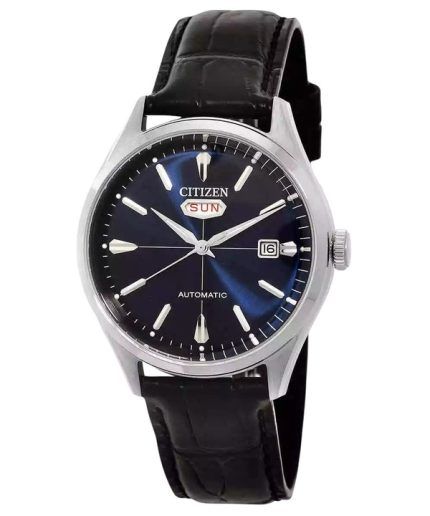 Citizen Automatic Leather Strap Blue Dial NH8390-20L Men's Watch