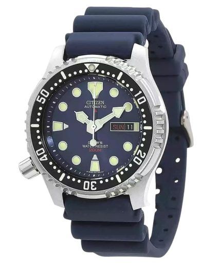 Citizen Promaster Rubber Strap Blue Dial Automatic Diver's NY0040-17L 200M Men's Watch