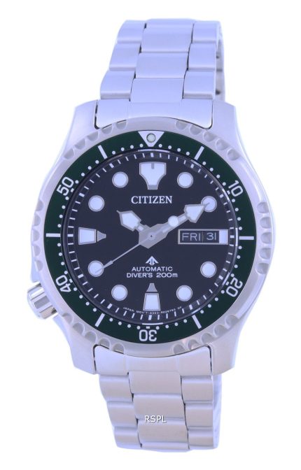 Citizen Promaster Black Dial Stainless Steel Automatic Diver's NY0084-89E 200M Men's Watch