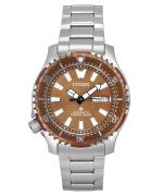 Citizen Promaster Marine Limited Edition Copper Dial Automatic Diver's NY0164-65X 200M Men's Watch with Extra Strap