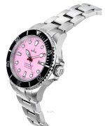 Ratio FreeDiver Sapphire Stainless Steel Candy Pink Dial Automatic RTFL839 200M Women's Watch