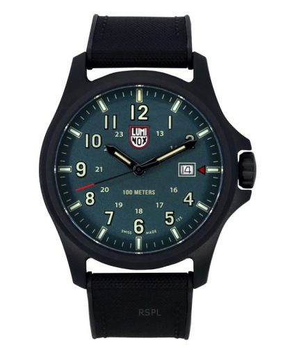 Luminox Atacama Field Rubber Strap Green Dial Quartz XL.1977 100M Men's Watch