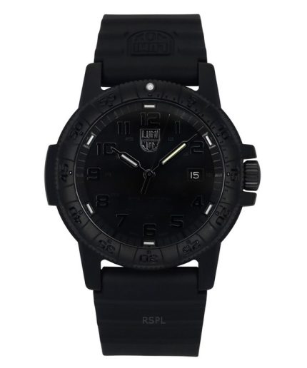 Luminox Leatherback Sea Turtle Silicone Strap Black Dial Quartz XS.0321.BO.L 100M Men's Watch