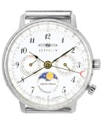 Zeppelin LZ129 Hindenburg Moonphase Silver Dial Quartz 7037M1 Women's Watch