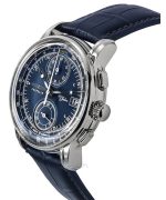 Zeppelin 100 Jahre Chronograph Leather Strap Blue Dial Quartz 86703 Men's Watch