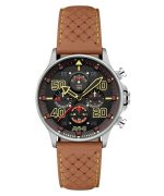 AVI-8 Hawker Typhoon Coningham Chronograph Baldwin Leather Strap Black Dial Quartz AV-4093-0B Men's Watch