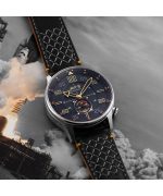 AVI-8 Hawker Typhoon Baldwin Automatic Leather Strap Cool Black Dial AV-4119-01 Men's Watch