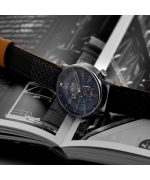 AVI-8 Hawker Typhoon Baldwin Automatic Leather Strap Cool Black Dial AV-4119-01 Men's Watch