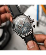 AVI-8 Hawker Hurricane Inkdial Chronograph Limited Edition Grey Dial Quartz AV-4123-01 Men's Watch With Extra Strap