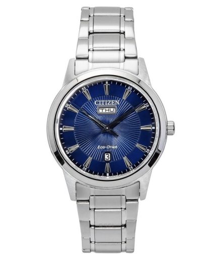 Citizen Eco-Drive Stainless Steel Blue Dial AW0100-86L Men's Watch