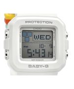 Casio Baby-G Plus Digital White Resin Strap Quartz BGD-10L-7 100M Women's Watch With Extra Band Loops