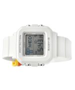 Casio Baby-G Plus Digital White Resin Strap Quartz BGD-10L-7 100M Women's Watch With Extra Band Loops