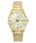 Citizen Gold Tone Stainless Steel Champagne Dial Quartz BI5002-57P Men's Watch