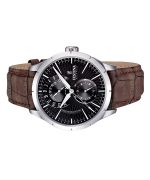 Festina Retro Leather Strap Multifunction Black Dial Quartz F16573-4 Men's Watch