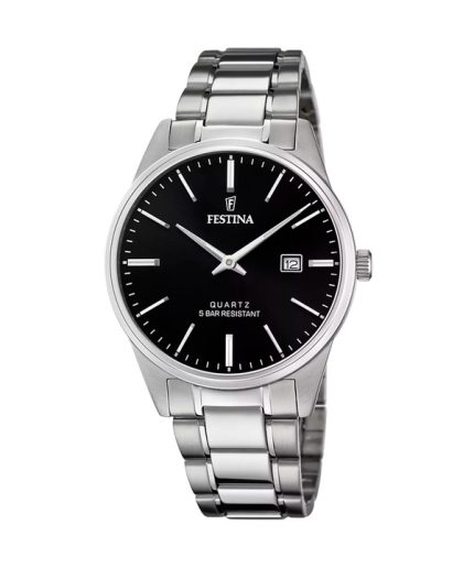 Festina Classics Stainless Steel Black Dial Quartz F20511-4 Men's Watch