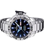 Festina Classics Stainless Steel Black Dial Quartz Diver's F20665-3 200M Men's Watch With Gift Strap