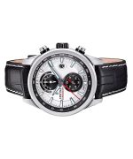 Festina Timeless Chronograph Leather Strap Silver Dial Quartz F20695-1 100M Men's Watch