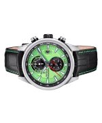 Festina Timeless Chronograph Leather Strap Green Dial Quartz F20695-3 100M Men's Watch