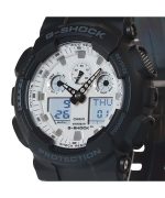 Casio G-Shock Analog Digital Resin Strap White Dial Quartz GA-100WD-1A 200M Men's Watch