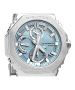 Casio G-Shock Full Metal Analog Chronograph Smartphone Link Ice Blue Dial Tough Solar GMC-B2100AD-2A 200M Men's Watch