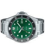 Casio Standard Analog Stainless Steel Green Dial Quartz MDV-107D-3A2V 200M Men's Watch