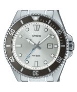 Casio Standard Analog Stainless Steel Silver Dial Quartz MDV-107D-7AV 200M Men's Watch