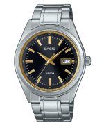 Casio Standard Analog Stainless Steel Black Dial Quartz MTP-B180D-1A2V Men's Watch