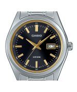 Casio Standard Analog Stainless Steel Black Dial Quartz MTP-B180D-1A2V Men's Watch