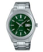 Casio Standard Analog Stainless Steel Green Dial Quartz MTP-B180D-3AV Men's Watch